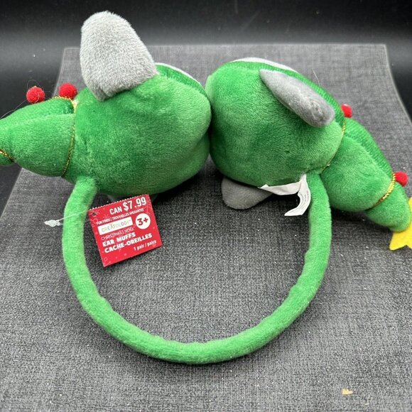 Kids Cat Christmas Ear Muffs Tree Top w/ Gold Star XMas Gift Stocking Stuffer 3+ - Picture 5 of 5